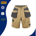 Hardwearing Sommer Multi Pocket Handwerker Shorts Khaki Schwarz